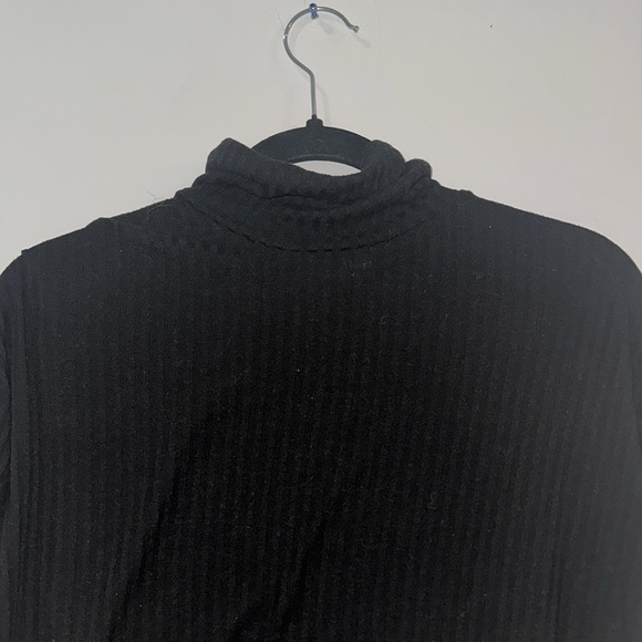 Boxy Cropped Ribbed Turtleneck - Picture 2 of 4